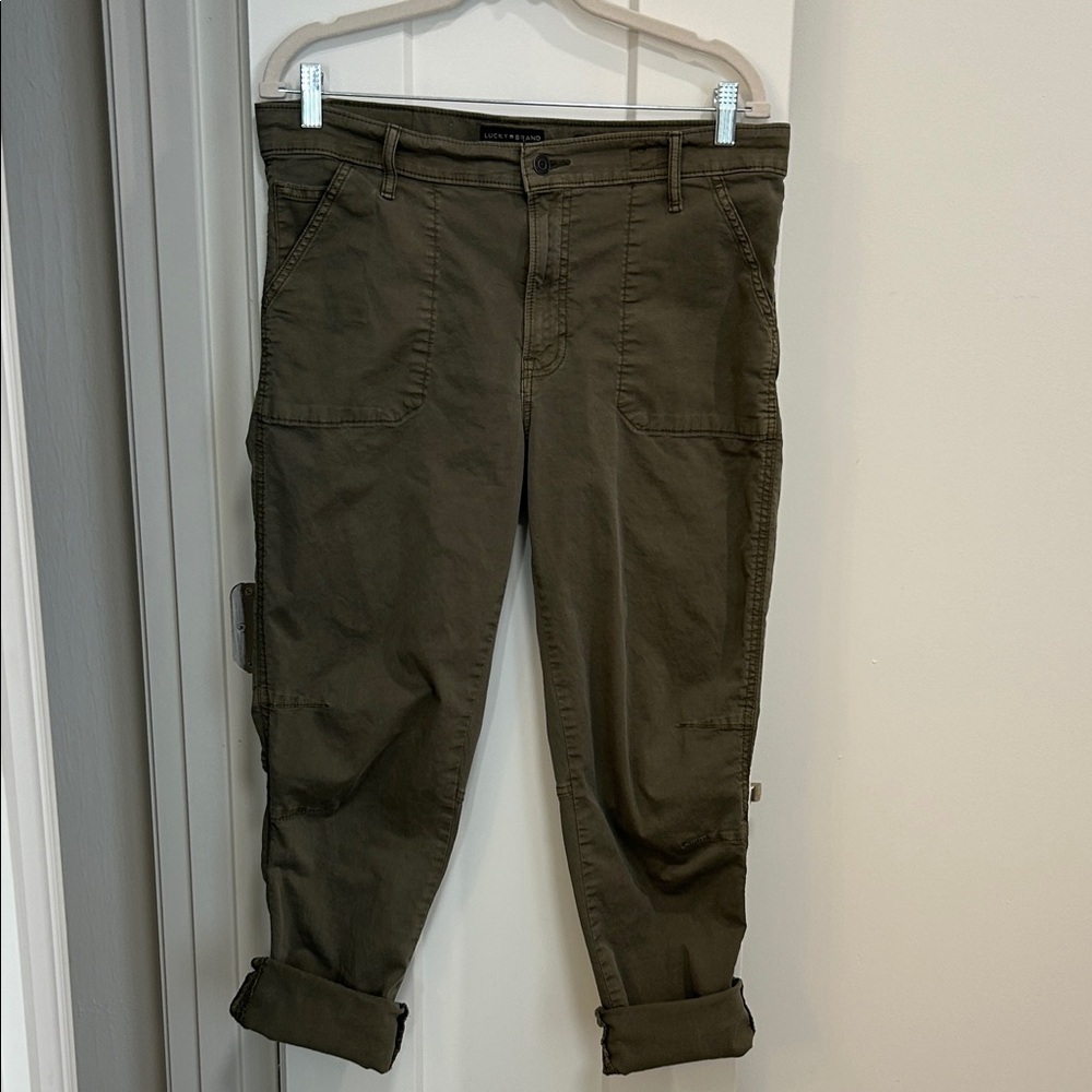 Lucky Brand Sage Green Casual Pants size 12